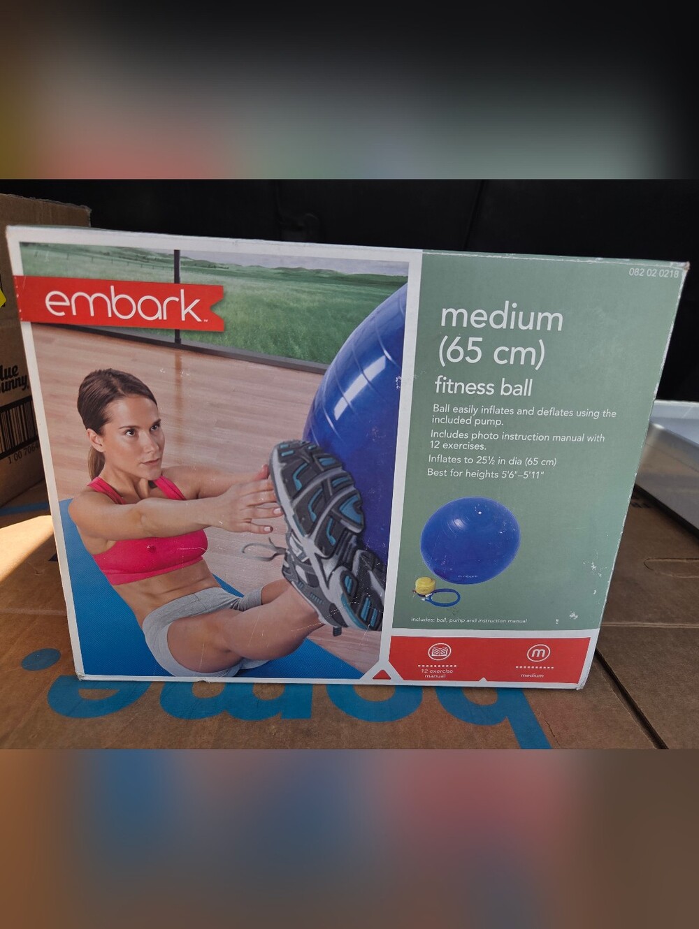 Embark Medium (65 cm) Blue Fitness Ball